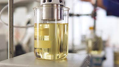 Research of sunflower oil in the laboratory