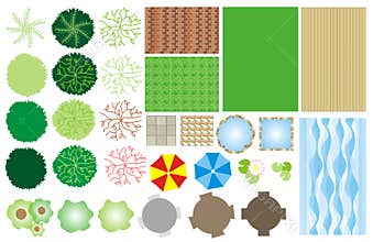 Garden design icons