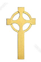 Golden Celtic Cross
