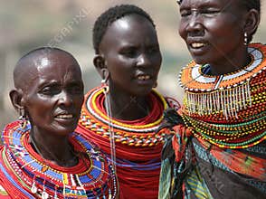 Samburu women in East Africa