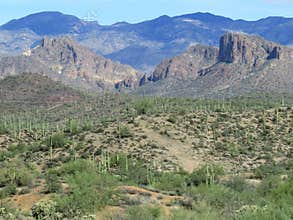 Rugged Mountains in the Arizona Desert