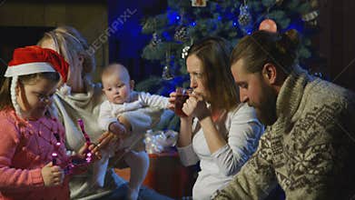 Families celebrate Christmas