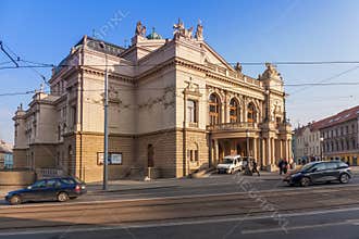 Pilsen, Czech republic - 02/08/2018: The JK Tyl Theatre