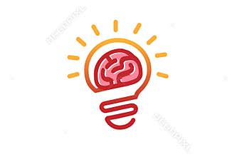 Bright Brain Lamp Logo