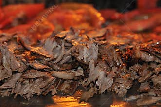Roasted meat - Turkish doner kebab