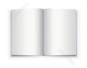 Mockup opened book template