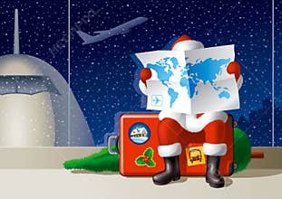 Santa's Christmas travel