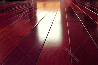 Exotic wooden floor