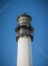 Detailed metal work decorates light on the Bill Baggs Cape Florida Light house