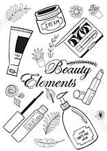 Beauty and makeup elements