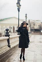Young woman iin Moscow centre