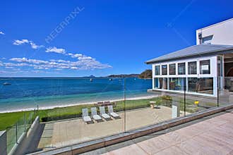 Luxury home balcony