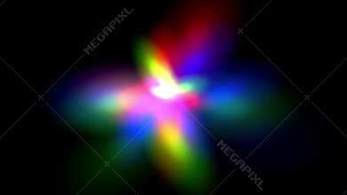 4k Abstract color laser stage background, led atomic light&optics science.