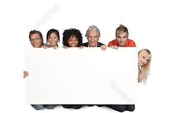 Group of happy students and lecturer