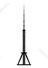 Telecommunications tower icon.