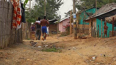 Children at refugee camp, Colombia