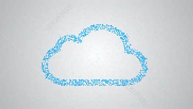 Cloud computing concept,4k video