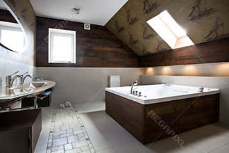 New modern bathroom interior