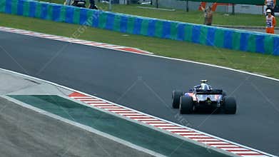Formula One Race Car On Track