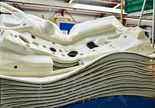 Foam and felt for acoustics and sound insulation of the new car