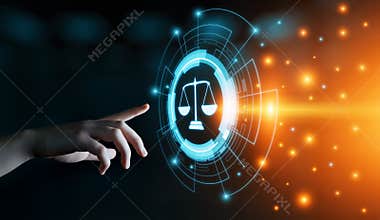 Labor Law Lawyer Legal Business Internet Technology Concept