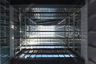 Up view of an inner court