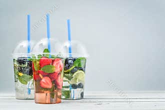 Take away drinks concept.