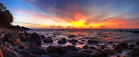 Asian sunset