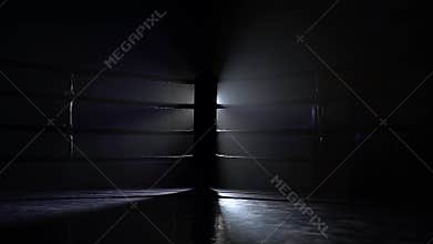 Empty boxing sport ring