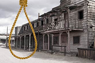 Old Wild West Cowboy Town Justice