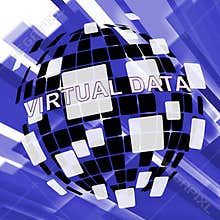 Virtual Data Room Bigdata Computing 3d Illustration