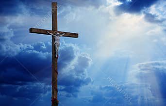 Wooden cross.