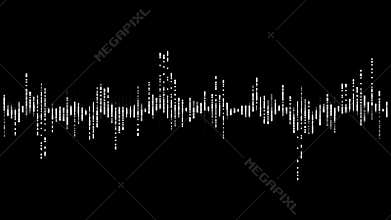 Music equalizer, audio waves or sound frequency