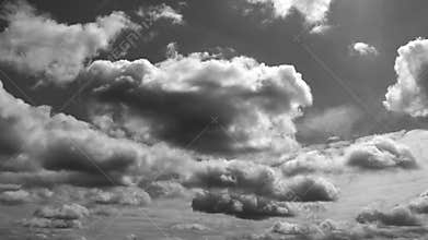 Amazing Timelapse Black White Clouds