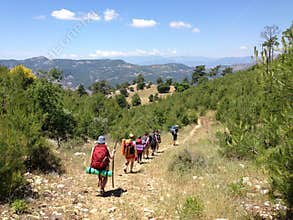 Tourists on the Lycian way