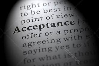 Definition of acceptance