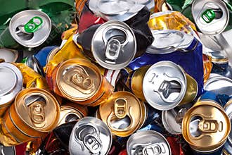 The crumpled beer cans