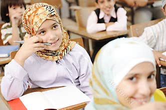Education activities in classroom at school,