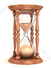 Hourglass, sandglass, sand timer, sand clock