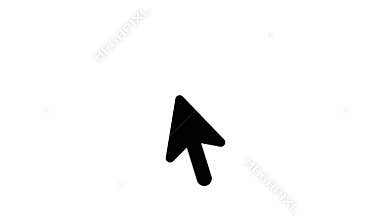 Cursor click animated icon. One time click and double click animated icon. Mouse cursor icon.