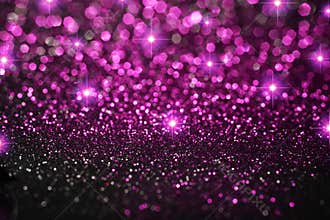 Dark Purple Glitter Stars Background