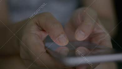 Close up woman hands texting message on mobile smartphone for communication and chatting on social online.