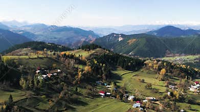 erial 4K footage of SavÅŸat AÅŸaÄŸÄ±koyunlu Village with drone.