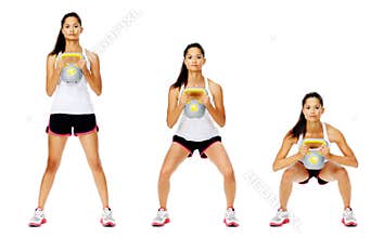 Kettlebell dumbell exercise