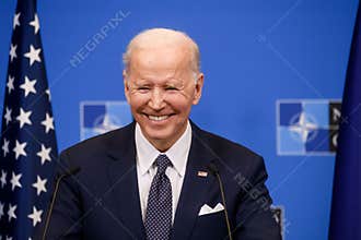 Joe Biden, President of USA, during press conference