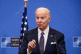 Joe Biden, President of USA, during press conference