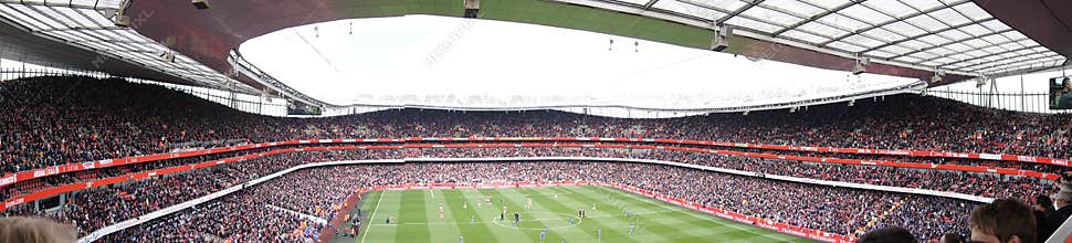 Panoramic View of Emirates Stadium