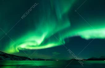 Aurora borealis lights