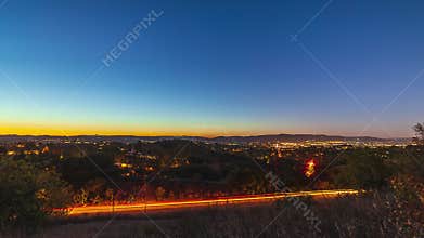 Timelapse video Calabasas Valley California