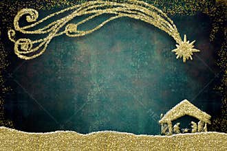 Christmas Nativity Scene greetings cards